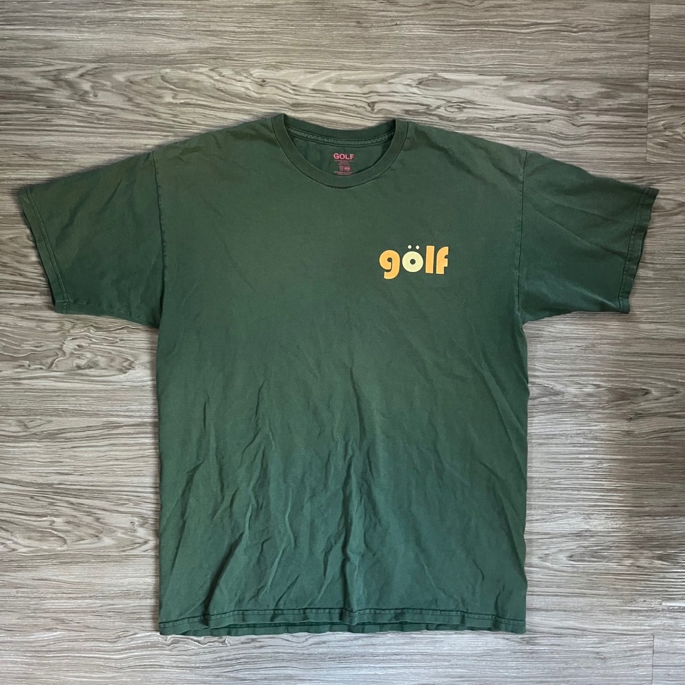 Golf Wang Mens Large Green Logo T-Shirt Tyler The Creator Streetwear Cotton